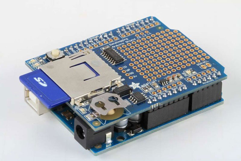 insert the SD card into the Arduino