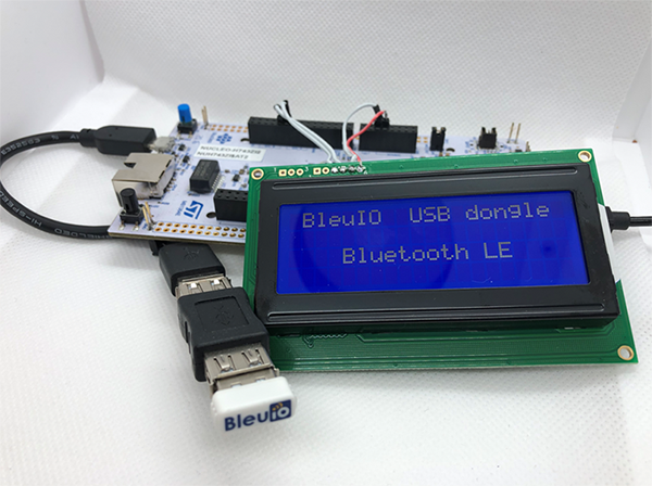Bluetooth low energy lcd message