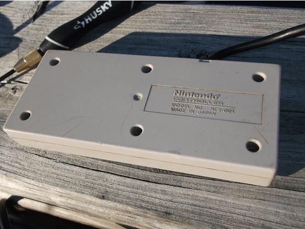 Back of the NES controller